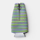 Lettische Volkskunst in Grün und Blau Flaschenkühler (Rückseite)