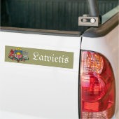 Lettischer Autoaufkleber mit Wappen (Auf Lkw)