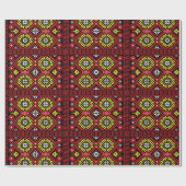 Lettischer ethnographischer Entwurf Geschenkpapier (Flach)