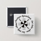 Lettischer Knopf Button (Vorne & Hinten)