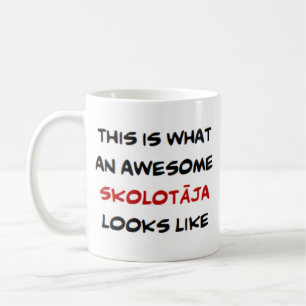 lettischer Lehrer skolotaja, phantastisch Kaffeetasse