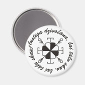 Lettischer Magnet (Vorderseite/Rückseite)