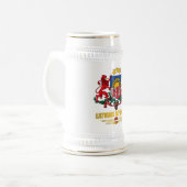 Lettischer Pride Bierglas (Vorderseite Links)