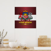 Lettischer Pride Poster (Küche)