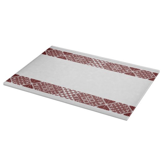 Lettisches Design des traditionellen Lielvarde-Gur Schneidebrett (Ecke)