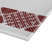 Lettisches Design des traditionellen Lielvarde-Gur Schneidebrett (Ecke)