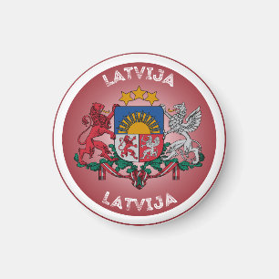Lettisches Erbe-Emblem Magnet