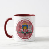 Lettisches Erbe-Emblem Tasse (Links)
