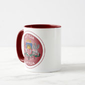 Lettisches Erbe-Emblem Tasse (Vorderseite Links)