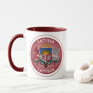 Lettisches Erbe-Emblem Tasse