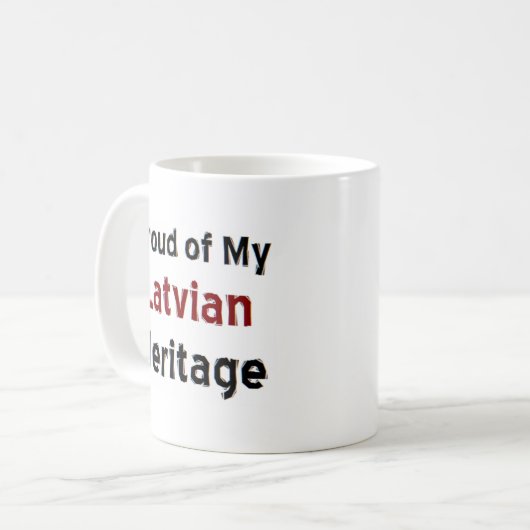 lettisches Erbe Kaffeetasse (Vorderseite Links)