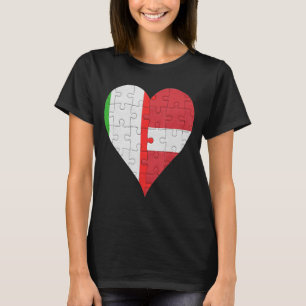 Lettisches Flaggenherz T-Shirt