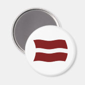 Lettisches Flaggenmagnet Magnet (Vorderseite/Rückseite)
