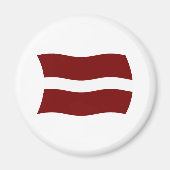 Lettisches Flaggenmagnet Magnet (Vorne)