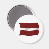 Lettisches Flaggenmagnet Magnet (Vorderseite/Rückseite)