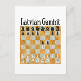 Lettisches Gambit Postkarte