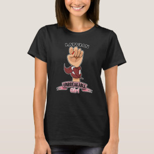 Lettisches Mädchen unbrechbar I Lettisches Erbe I T-Shirt