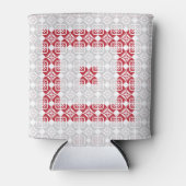 Lettisches Morning SUN geometrisches Muster I Dosenkühler (Vorderseite)