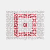 Lettisches Morning SUN geometrisches Muster I Fleecedecke (Vorderseite (Horizontal))