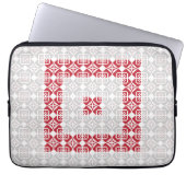 Lettisches Morning SUN geometrisches Muster I Laptopschutzhülle (Vorderseite)