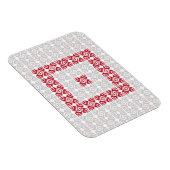 Lettisches Morning SUN geometrisches Muster I Magnet (Rechte Seite)