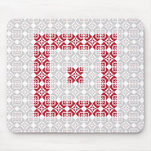 Lettisches Morning SUN geometrisches Muster I Mousepad (Vorne)