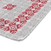 Lettisches Morning SUN geometrisches Muster I Schneidebrett (Ecke)