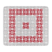 Lettisches Morning SUN geometrisches Muster I Schneidebrett (Vorderseite)