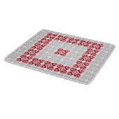 Lettisches Morning SUN geometrisches Muster I Schneidebrett (Ecke)