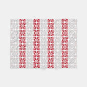 Lettisches Morning SUN geometrisches Muster II Fleecedecke (Vorderseite (Horizontal))