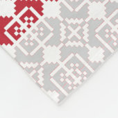 Lettisches Morning SUN geometrisches Muster II Fleecedecke (Ecke)