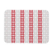 Lettisches Morning SUN geometrisches Muster II Magnet (Horizontal)