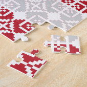 Lettisches Morning SUN geometrisches Muster II Puzzle (Seite)