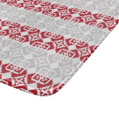 Lettisches Morning SUN geometrisches Muster II Schneidebrett (Ecke)