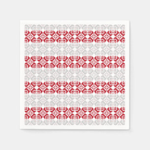 Lettisches Morning SUN geometrisches Muster II Serviette