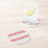 Lettisches Morning SUN geometrisches Muster II Untersetzer (Seite)