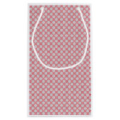 Lettisches Morning SUN geometrisches Muster III Kleine Geschenktüte (Rückseite)