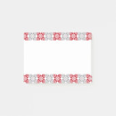 Lettisches Morning SUN geometrisches Muster III Post-it Klebezettel (Vorderseite)