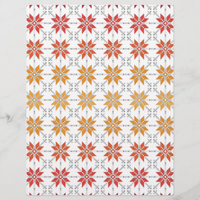 Lettisches Morning SUN geometrisches Muster IV (Vorderseite)