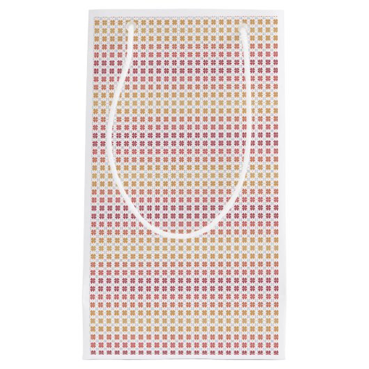 Lettisches Morning SUN geometrisches Muster IV Kleine Geschenktüte (Vorderseite)