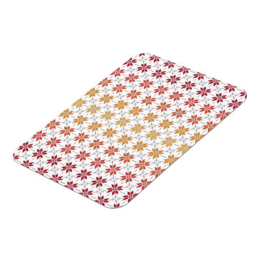 Lettisches Morning SUN geometrisches Muster IV Magnet (Linke Seite)