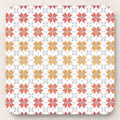 Lettisches Morning SUN geometrisches Muster IV Untersetzer (Vorderseite)