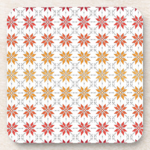 Lettisches Morning SUN geometrisches Muster IV Untersetzer