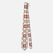 Lettisches Morning SUN geometrisches Muster IX Krawatte (Vorderseite)