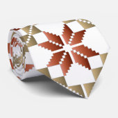 Lettisches Morning SUN geometrisches Muster IX Krawatte (Gerollt)