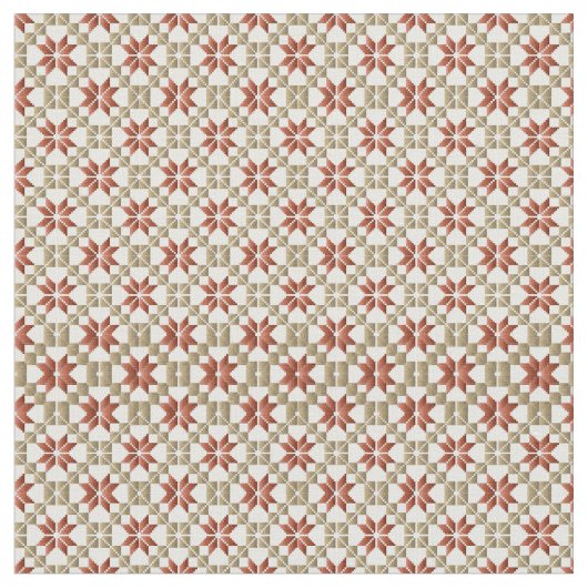 Lettisches Morning SUN geometrisches Muster IX Stoff (Nahaufnahme)