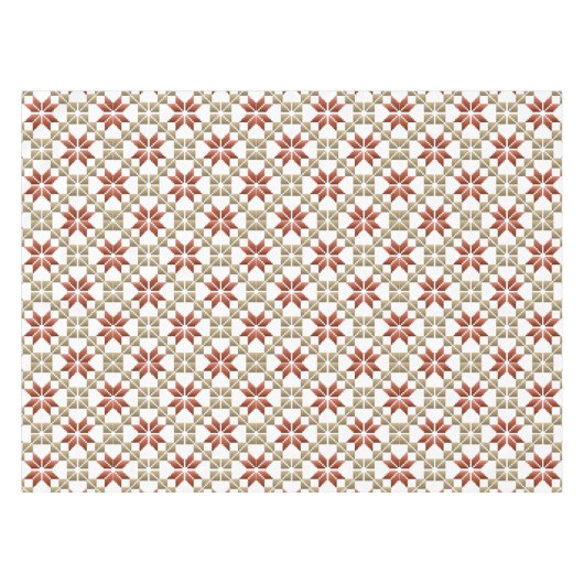 Lettisches Morning SUN geometrisches Muster IX Tischdecke (Vorderseite (Horizontal))