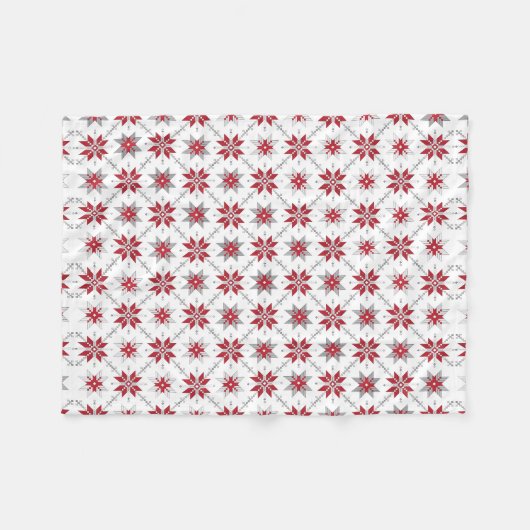 Lettisches Morning SUN geometrisches Muster V Fleecedecke (Vorderseite (Horizontal))