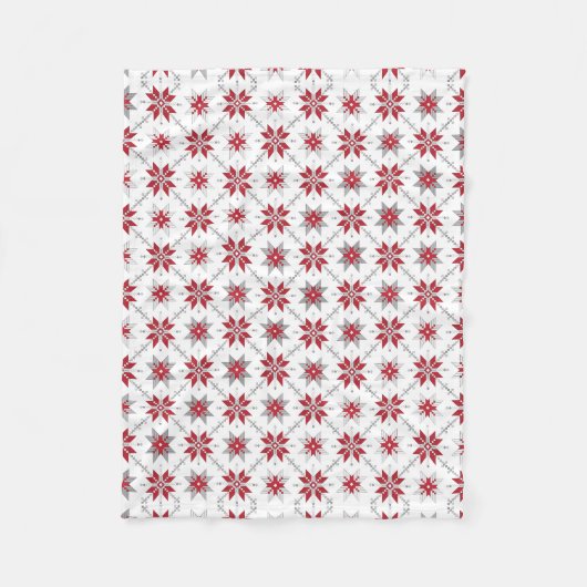 Lettisches Morning SUN geometrisches Muster V Fleecedecke (Vorderseite)