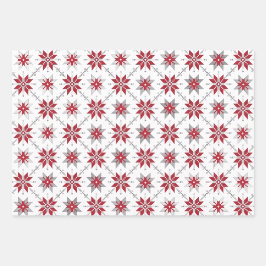 Lettisches Morning SUN geometrisches Muster V Geschenkpapier Set (Vorderseite 3)